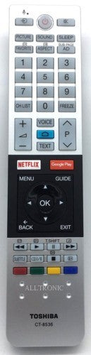 Genuine LED Tv Remote Control CT8536 Toshiba Smart Tv