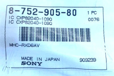 Audio Microprocessor IC CXP82040-109Q SMD 875290580 Sony