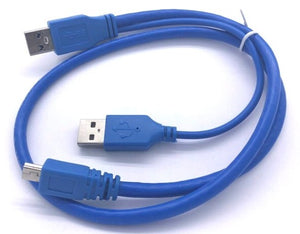 USB3 Cable / USB3.0 2X AM to Mini USB 10Pin USB 0.8Meter DU306