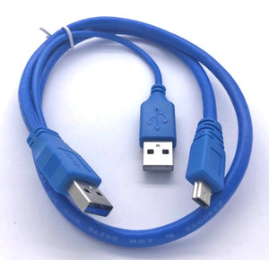 USB3 Cable / USB3.0 2X AM to Mini USB 10Pin USB 0.8Meter DU306