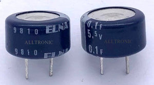 Dynacap Super capacitor 0.1F 5.5V 13.5x7.5 Horizontal DB-5R5D104 ELNA