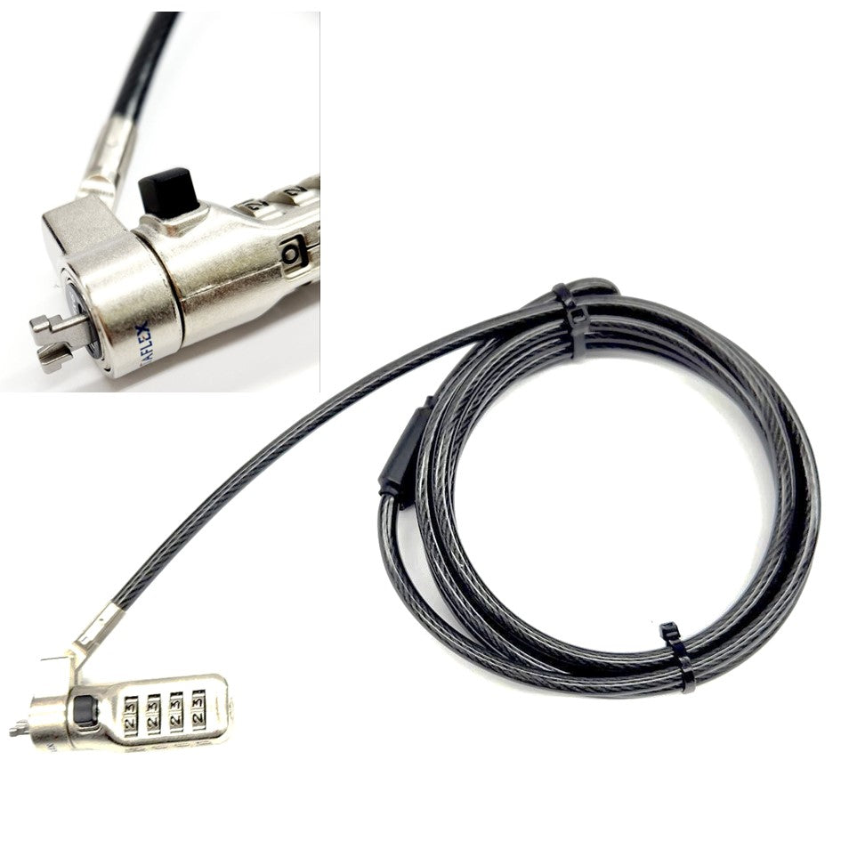 Dataflex Nano Number Combination Lock Notebook Security Cable Lock DF76459B For Dell and HP