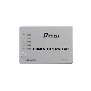 DTECH HDMI Switch 5 to 1 Port / HDMI 5in1out  Switch DT-7021/DT7021