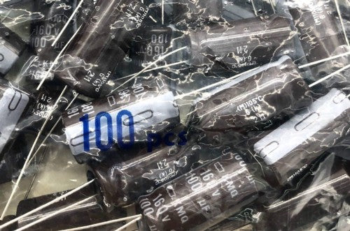 Electrolytic Aluminium Capacitor 100µf 160v / 100uf 160v 105°c Size:12x25mm KMQ