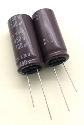 Electrolytic Aluminium Capacitor 100uf 450v 105°c Size:17x39mm KMQ