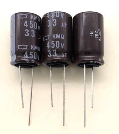 Electrolytic Aluminium Capacitor 33uf 450v 105°c Size:15x25mm KMQ