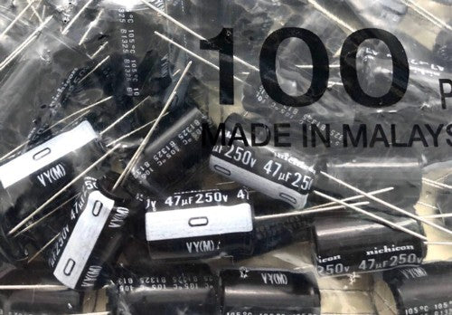 Electrolytic Aluminium Capacitor 47uf 250v 105°c Size:12x18mm Nichicon