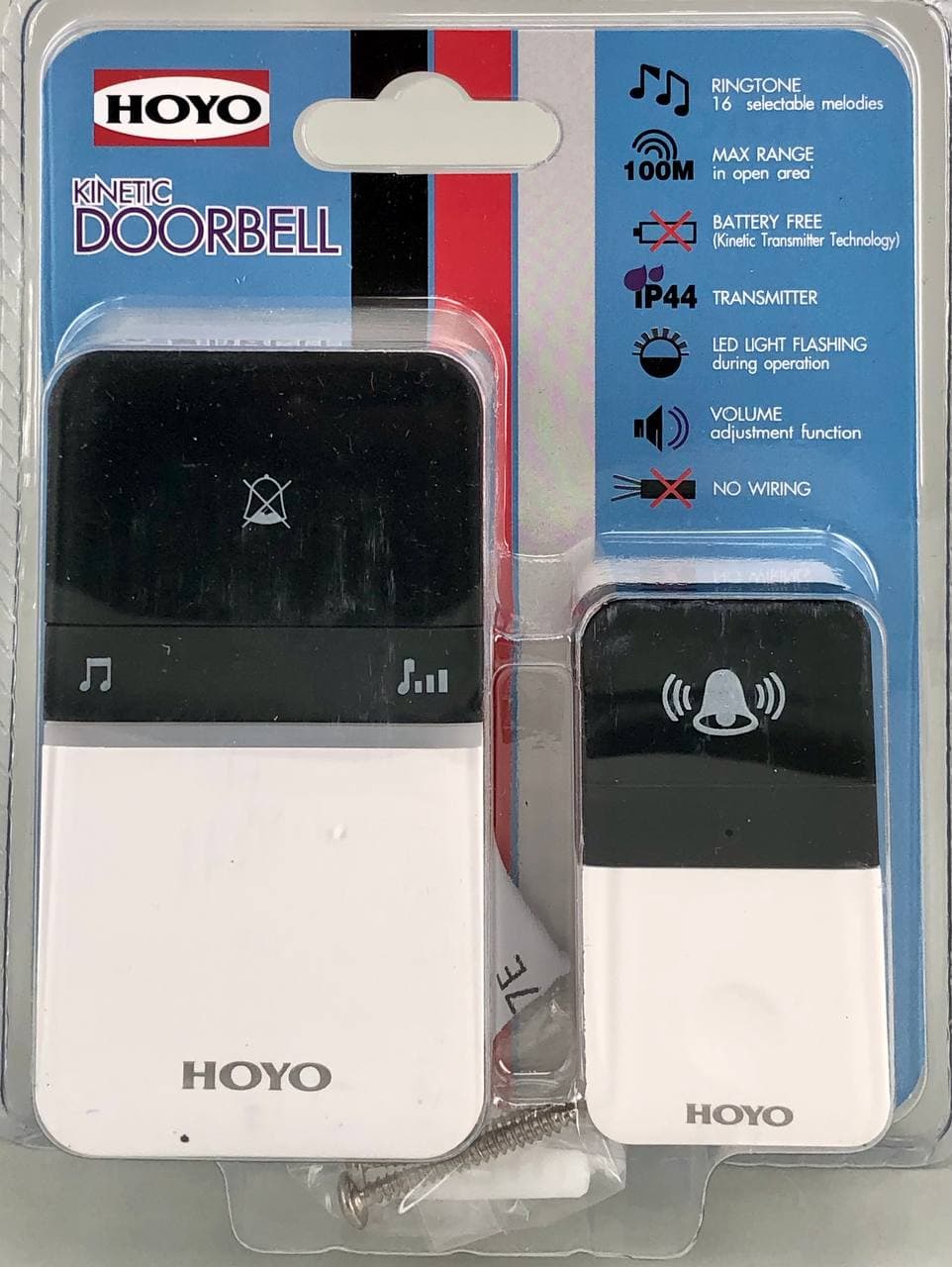 Doorbell Kinetic Hoyo 807E - no battery needed