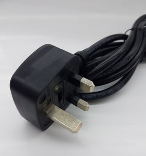 Power Cord 3pin UK to C5 (Notebook) 3Meter 0.75mm2 with Safety Approved Mark