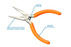 Jakemy JM-CT2-1 American Style Plastic Cutter Pliers 5 inch Long Nose Pilers