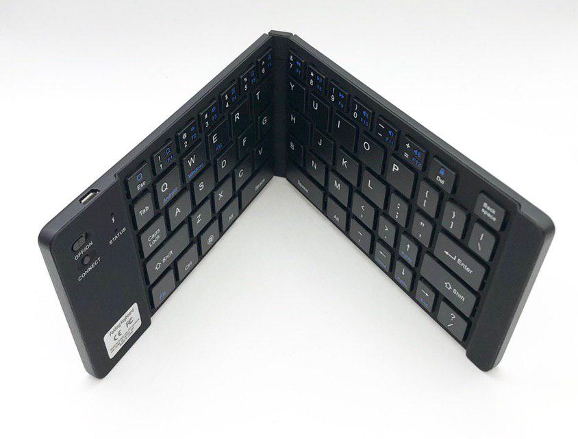 Foldable Bluetooth Keyboard 66 Key Black