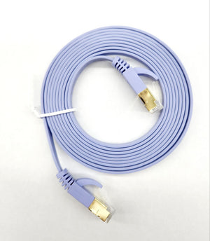 CAT6 0.5m / 1m /1.5m / 2m / 3m / 5m / 10m UTP RJ45 Ethernet Cable  Flat - Gigabit  Cat 6 Gold Plated Connector OEM