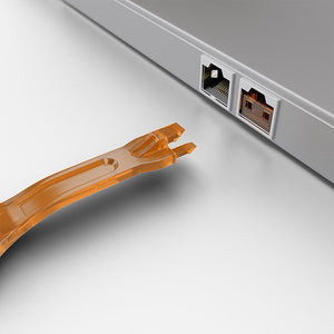 Lindy RJ45 / Ethernet / Lan Port Blocker Orange