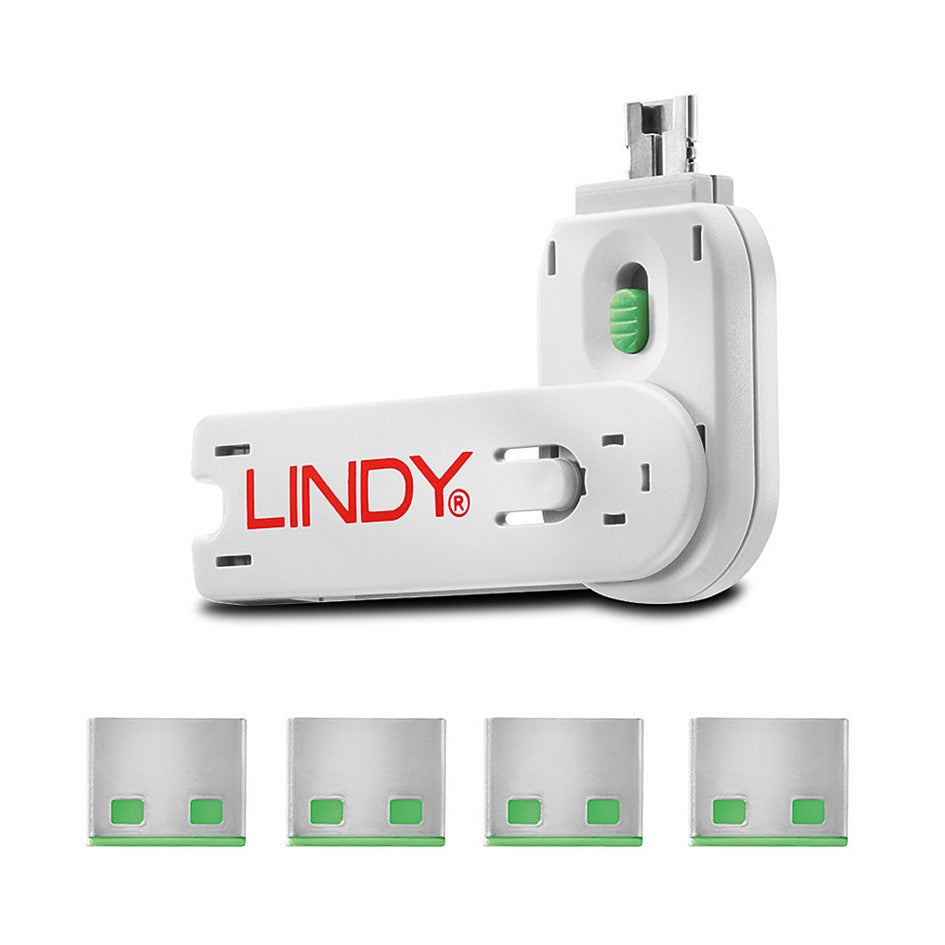 Lindy USB A Blocker Green