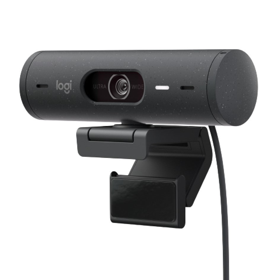 Logitech BRIO 500 Full HD Webcam with Noise Reduction Mics / Graphite: 960-001423 / Off-white: 960-001429 / Rose: 960-0014