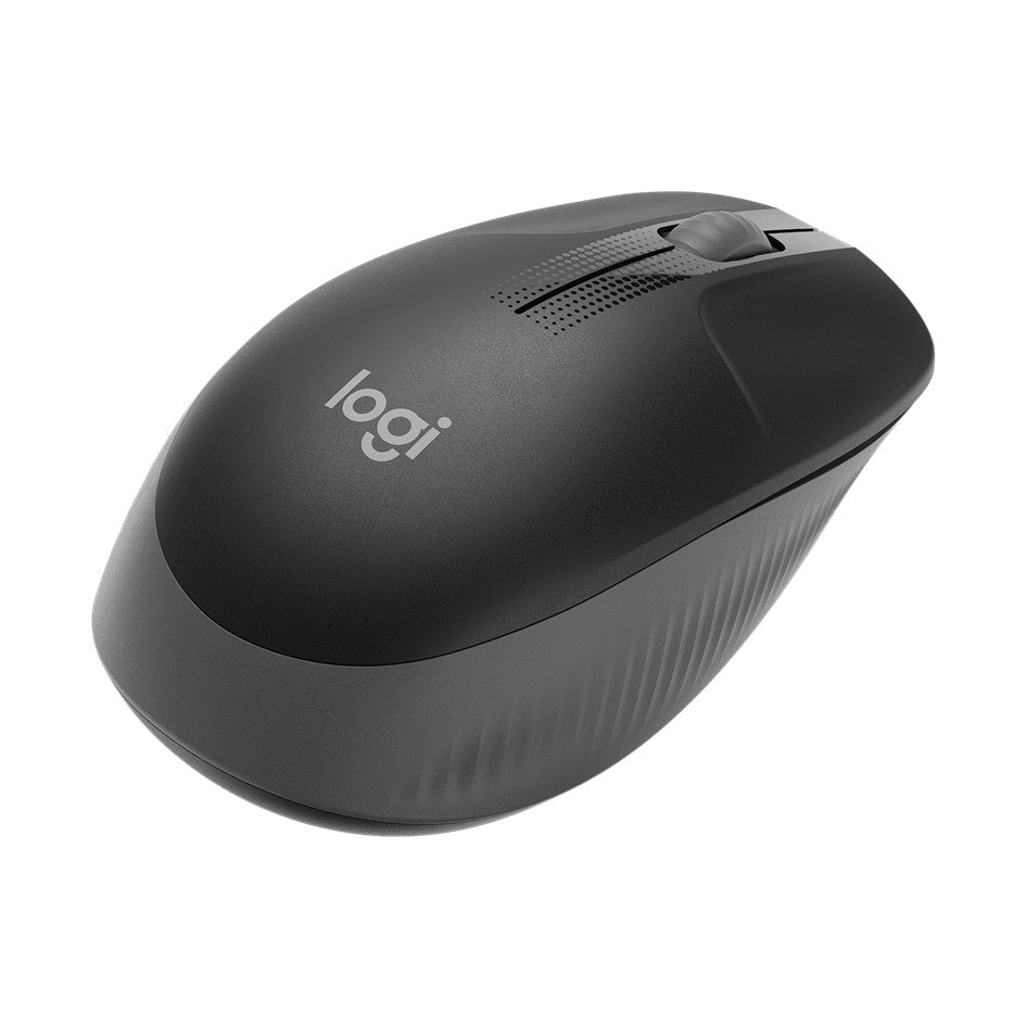 Logitech M190 Wireless Mouse Charcoal / Blue/ Red