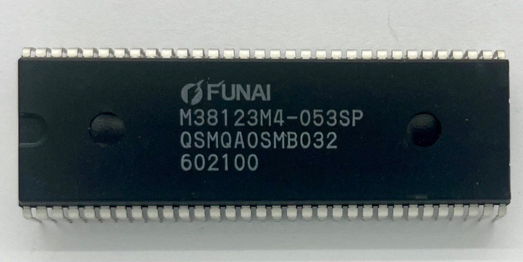 Audio Video Controller IC M38123M4-053SP / QSMQAOSMB032 DIP64 FUNAI