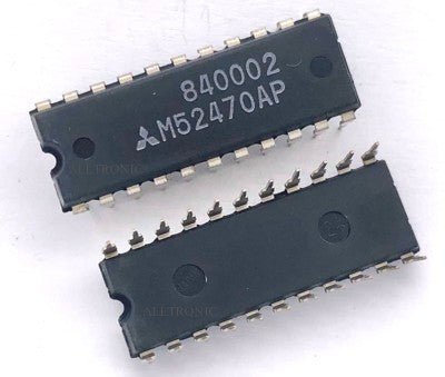 Color TV / VDO 4 Input 3 Channel Analog Switch IC M5470AP Dip22 Mitsubishi