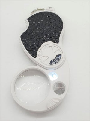 Travel Magnifying Glass 8X Optical Magnifier with LED Dia-37mm