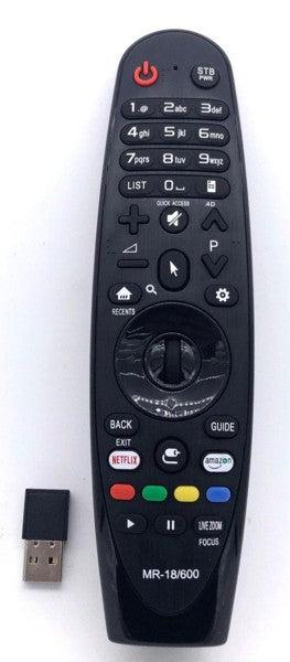 LCD/LED TV Remote Control MR18/600 / MR-18/600 LG Smart Replacement Control - EOL 2024