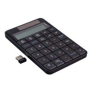 2.4G Wireless Numeric Keypad with Built in Calculator MC56AG Black 29keys MC Saite