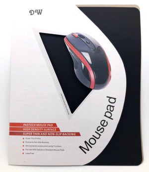 Anti Slip Silicon Mousepad / Mouse Pad 180 x 230mm  (Super thin) Black