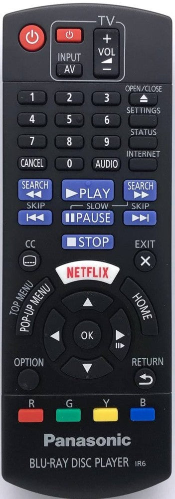 Genuine Blu-Ray Disc Player / DVD Remote Control N2QAYB001024 for Panasonic