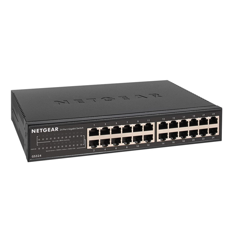 Netgear GS324 24 Port Unmanaged Gigabit Switch / 3Yrs Warranty