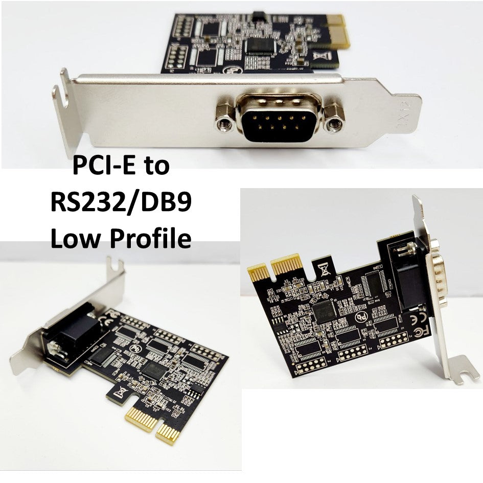 PCI-E to RS232 1Port / 2Port  / PCIE to Serial Port  / DB9