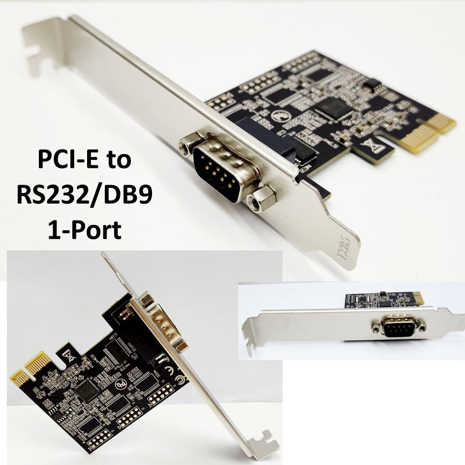 PCI-E to RS232 1Port / 2Port / PCIE to Serial Port / DB9