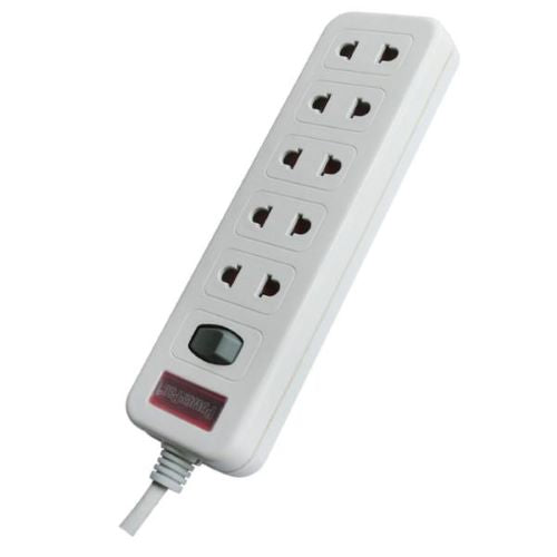 Powerpac 5 Way 3 Meter 2Pin Extension Socket PP262N