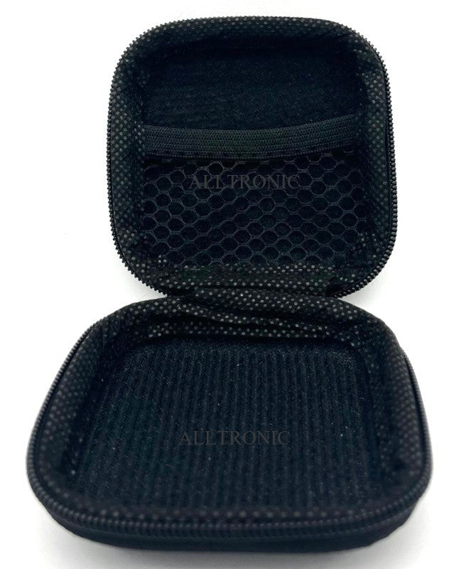 Universal Traveller Zip Pouch 7.5x7.5 cm x 2.5 thick Square Black - Smooth Face