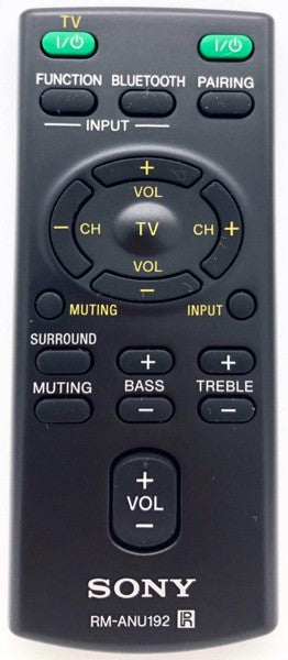 Home Theatre Remote Control RM-ANU192 / RMANU192 Sony