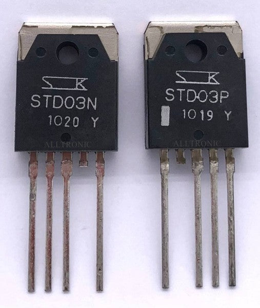 Original Audio Amplifier Darlington Transistor STD03N / STD03P = SAP16N / SAP16P Y-Rank Sanken Japan
