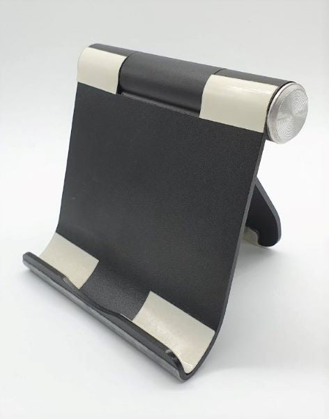 Aluminium Foldable Tablet Holder/Stand Black / Silver