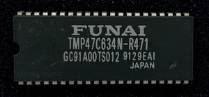 Color TV / VCR Controller IC TMP47C634AN-R471 DIP42 Funai / Toshiba