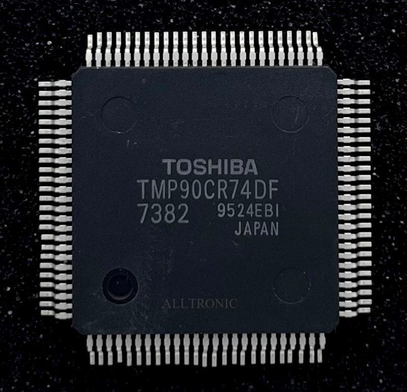 Color TV/VCR Controller IC TMP90CR74DF-7382 QFP100 Toshiba