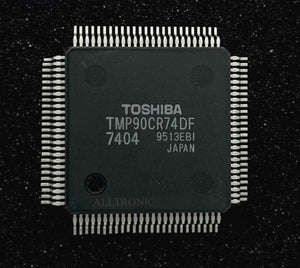 Color TV/VCR  Controller IC TMP90CR74DF-7404 QFP100 Toshiba
