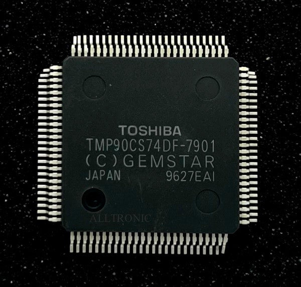 Color TV/VCR Controller IC TMP90CS74DF-7901 QFP100 Gemstar / Toshiba