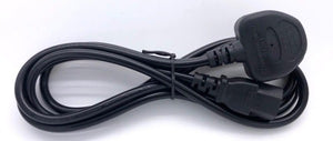 Power Cord 3Pin UK to C15 with Safety Approved Mark 1.8Meter 1.5mm2