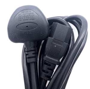 Power Cord 3Pin UK to C15 with Safety Approved Mark 3Meter