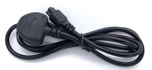 Power Cord 3Pin UK to C5 (Notebook) 1.8Meter 0.75mm2 with Safety Approved Mark