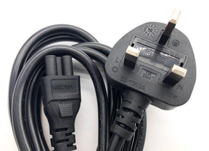 Power Cord 3pin UK to C5 (Notebook) 3Meter with Safety Approved Mark - Linetek