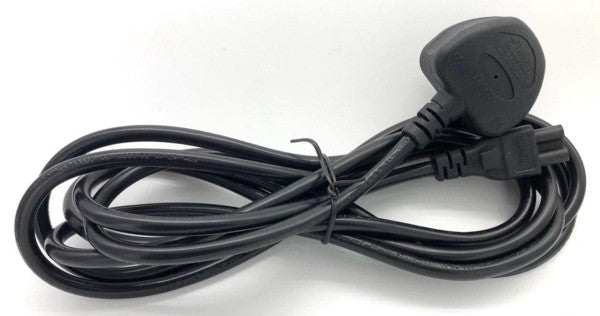 Power Cord 3pin UK to C5 3x.075mm2 (Notebook) 3Meter with Safety Approved Mark - Linetek