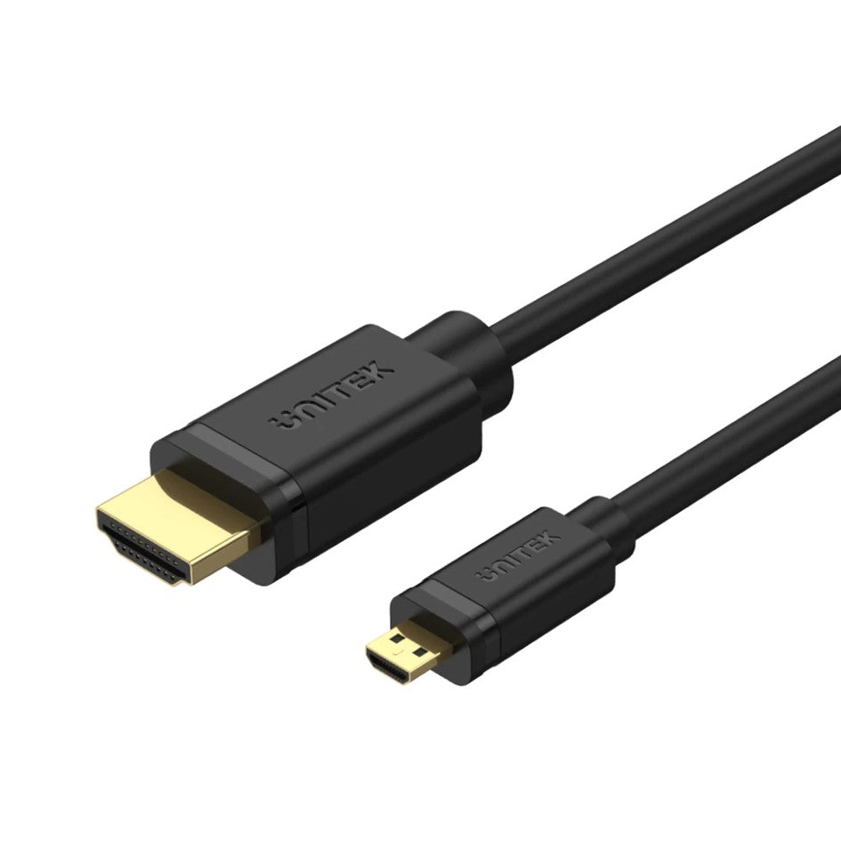 2M Micro HDMI to HDMI Cable 4K 60Hz High Speed Unitek YC182