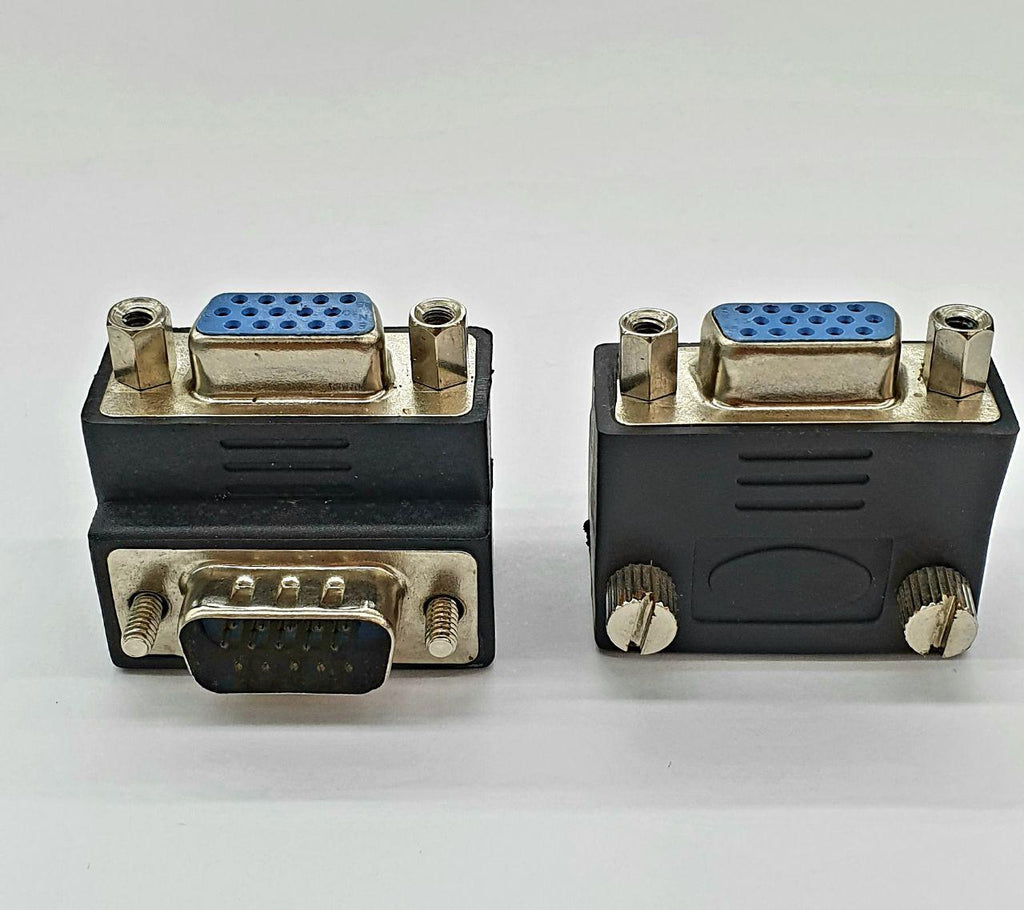 Vga (Hd15) Male/Female 90 Angle Adaptor