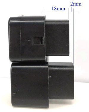Universal Adaptor to C14 Male WA320 UPS (Black)