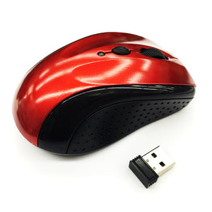 OEM Wireless Mouse 2.4Ghz YR802 RED (Up to 10 Meter Range)
