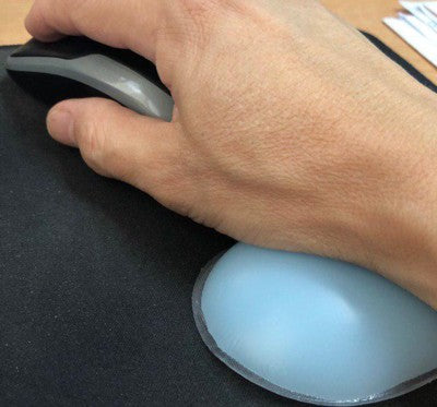 Ergonomic Silica Gel Wrist Rest , Support Mouse Pad Blue