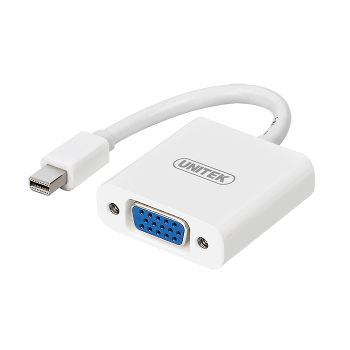Unitek Y6327Wh Mini Display Port (Male) To Vga (Female) White